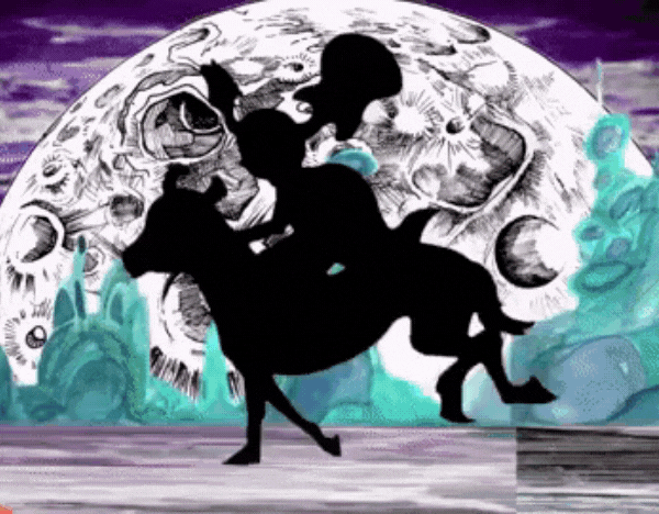 Animated illustration of a horse rider in front of a moon.